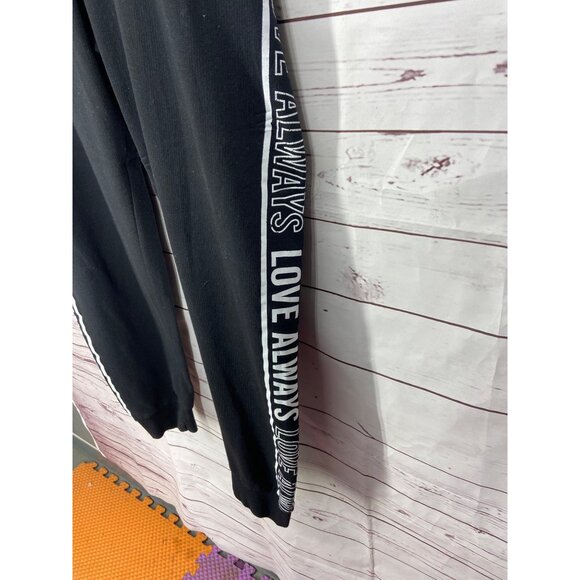 Bobbie Brooks Size 2x Black With‎ Love Always Side Drawstring Sweatpants Women - Picture 5 of 7